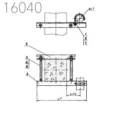 Опора для крепления трубопроводов АПЭ 1560.0-05 152 мм