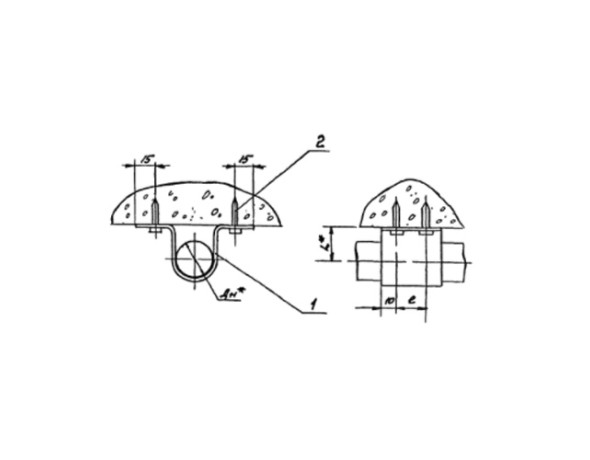 Подвеска для крепления трубопроводов АПЭ 1413.0-01 25 мм