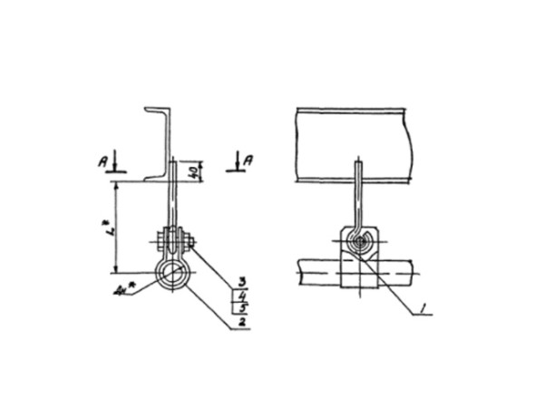 Подвеска для крепления трубопроводов АПЭ 1404.0-01 32 мм