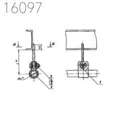 Подвеска для крепления трубопроводов АПЭ 1578.0-01 32 мм