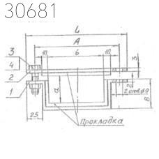 Подвески судовых трубопроводов тип 9-145х245-АМг 150 мм РИДФ.301525.001 0,204 кг