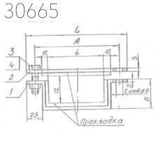 Подвески судовых трубопроводов тип 9-196х286-АМг 250 мм РИДФ.301525.001 0,343 кг