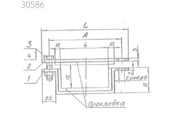 Подвески судовых трубопроводов тип 9-105х355-СТ 200 мм РИДФ.301525.001 0,535 кг