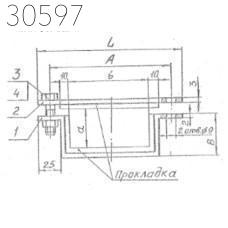 Подвески судовых трубопроводов тип 9-156-356-АМг 250 мм РИДФ.301525.001 0,371 кг