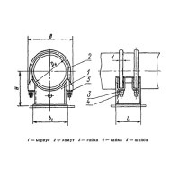 Опора скользящая двуххомутовая трубопроводов ТЭС и АЭС 720 мм ОСТ 108.275.30-80